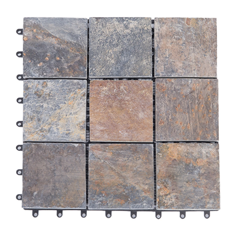 Waterproof Anti-Rot Stone Tile Outdoor Floor Plastic Base Clip System Stone Deck Tile