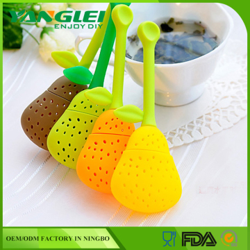 pear tea infuser stainless steel tea strainer