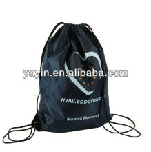 Custom promotional polyester drawstring bag/drawstring backpack bag/cheap drawstring bag