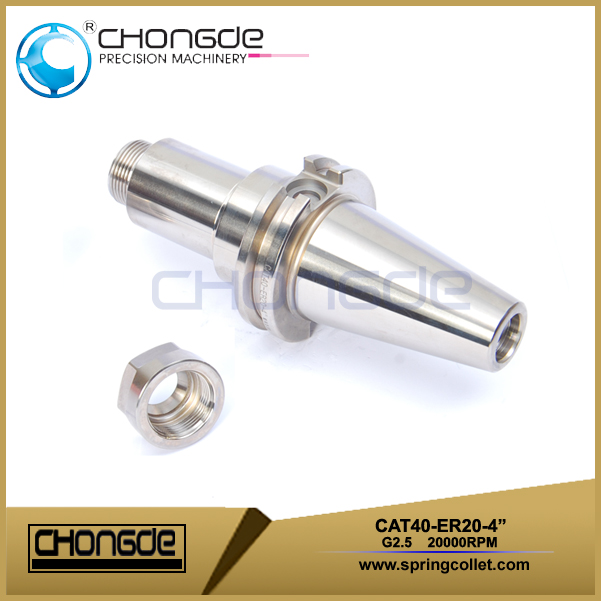 CAT40-ER20-4 &quot;حامل أداة آلة Collet Chuck CNC