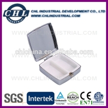 Promotion lockable metal mirror pill box