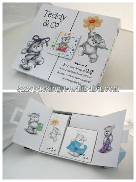 greeting card and packing box set