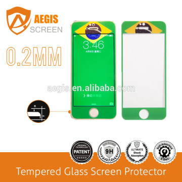 World Cup series Tempered Glass Screen Protector for iPhone 5S