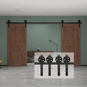 Barn Door Hardware 8ft Sliding Wooden Barn Door Hardware Track Kit