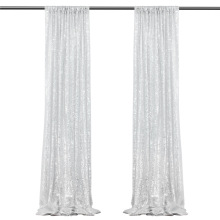 Luxury Sequin Curtains - Silver Backdrop for Events