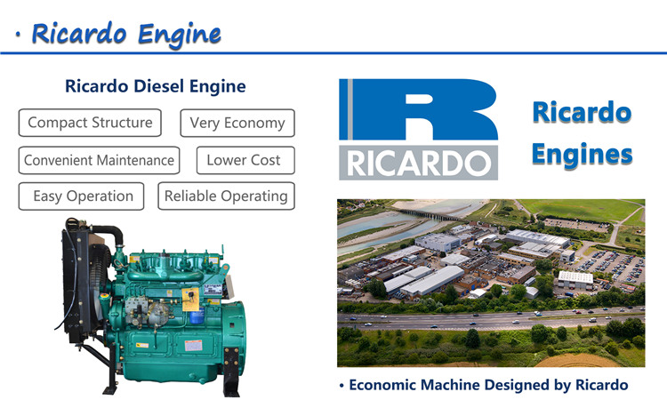 Cheap price 30kw 37.5kva Ricardo generator 4 cylinder diesel engine
