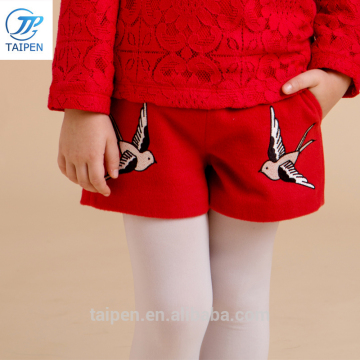 Kids Short Pants Winter Comfortable Woolen Embroider Girls New Style Short Pants Wholesale