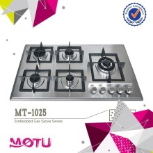 stainless steel cookware gas cooker part with 5 burner