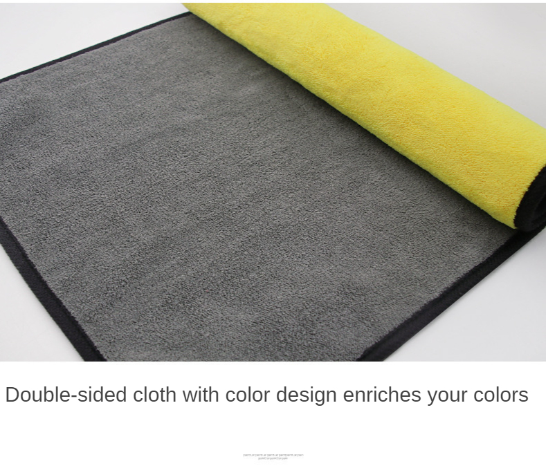 Factory Direct Sales Double Side Quick Dry Cloth Microfiber Glasses Car Cleaning Towel