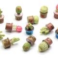 Hot popolari Charms Resin Crafts 3D Cactus Plant Shape Pot Culture Mini Cute Cabochon sciolti per decorazioni fai da te artigianali