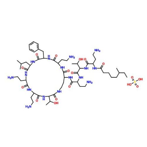 Polypeptide Antibiotico Polymyxin B Sulfate 1405-20-5