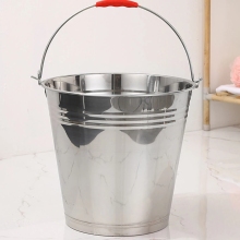 Multi-Size Metal Water Pails and Buckets - Stainless Steel Milk Pails