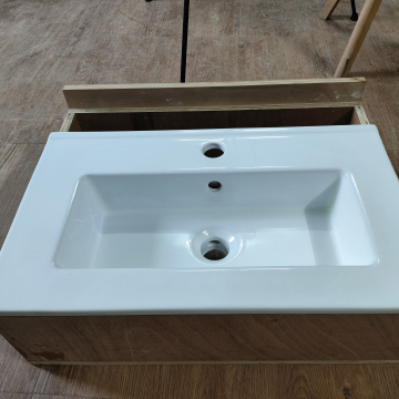 Modern European Ceramic Basin Sink for Bathroom Countertops