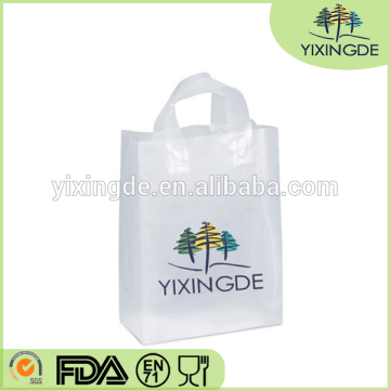 Custom Frosted Plastic Shopper Bag