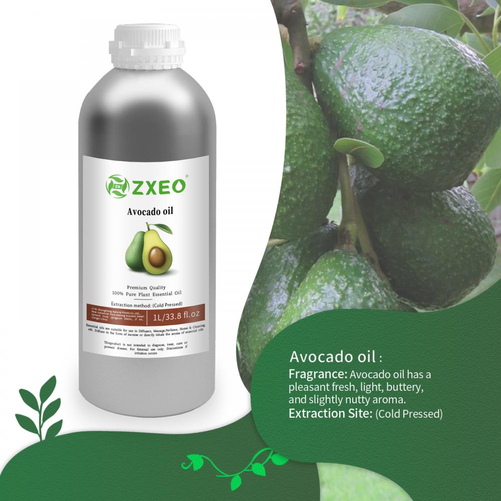 Aceite de aguacate 100% puro y orgánico para reparar la piel dañada