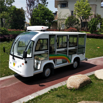 elegant 8 seats electric open sightseeing shuttle bus