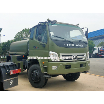 Foton forland 4X4 5000 ลิตรรถบรรทุกแท้งค์น้ำ