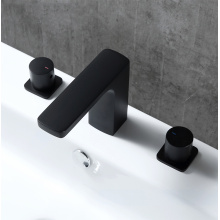 3 piece bathroom faucets 3 Piece Black Bathroom Faucet 3 Hole Factory