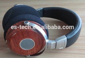 Headband stereo Wood earphone cell phone wood earpiece