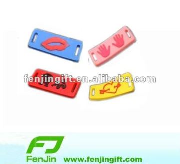 plastic rubber shoelace charms