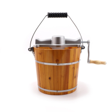 2021 Top Selling Affordable Dual-Use Wooden Bucket Ice Cream and Food Maker: Portable and Durable for Outdoor and Household Use