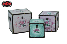 Romantic PU Covered Gift Wooden Boxes