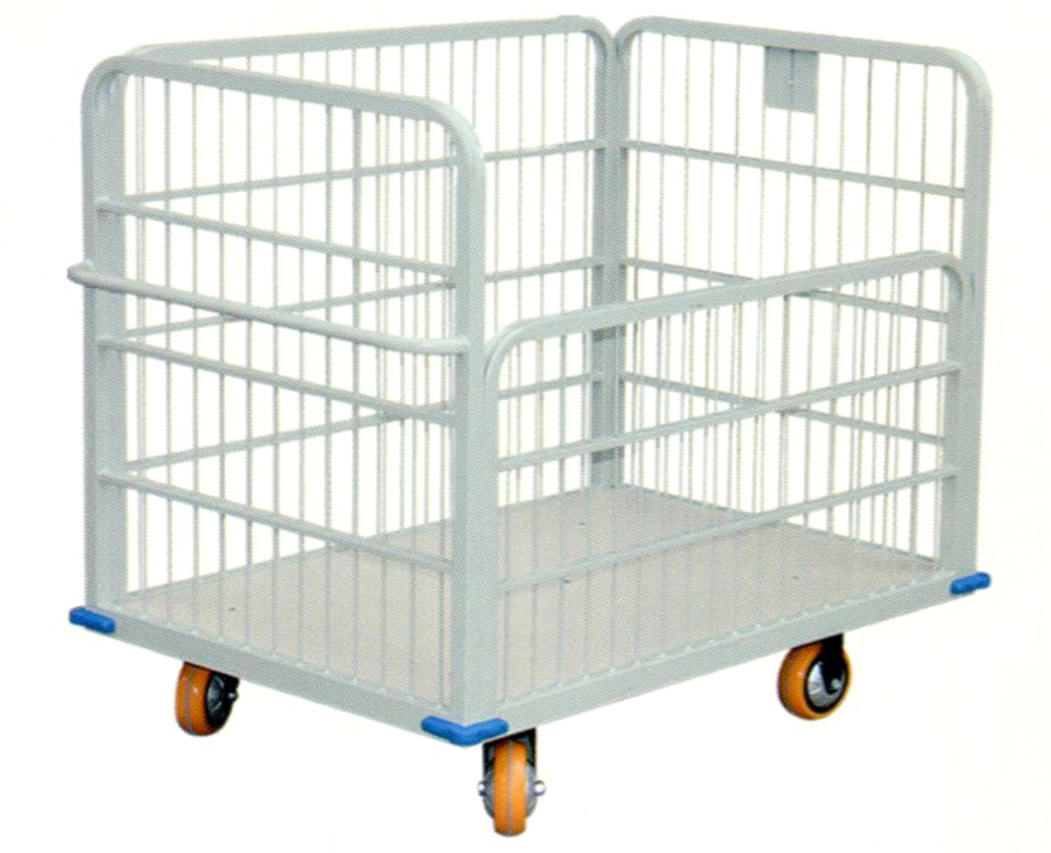 Manual Operated Workshop Handling Storage Transport Transfer Trolley 4 Wheels Metal 60*40*60CM Four-wheel Customized