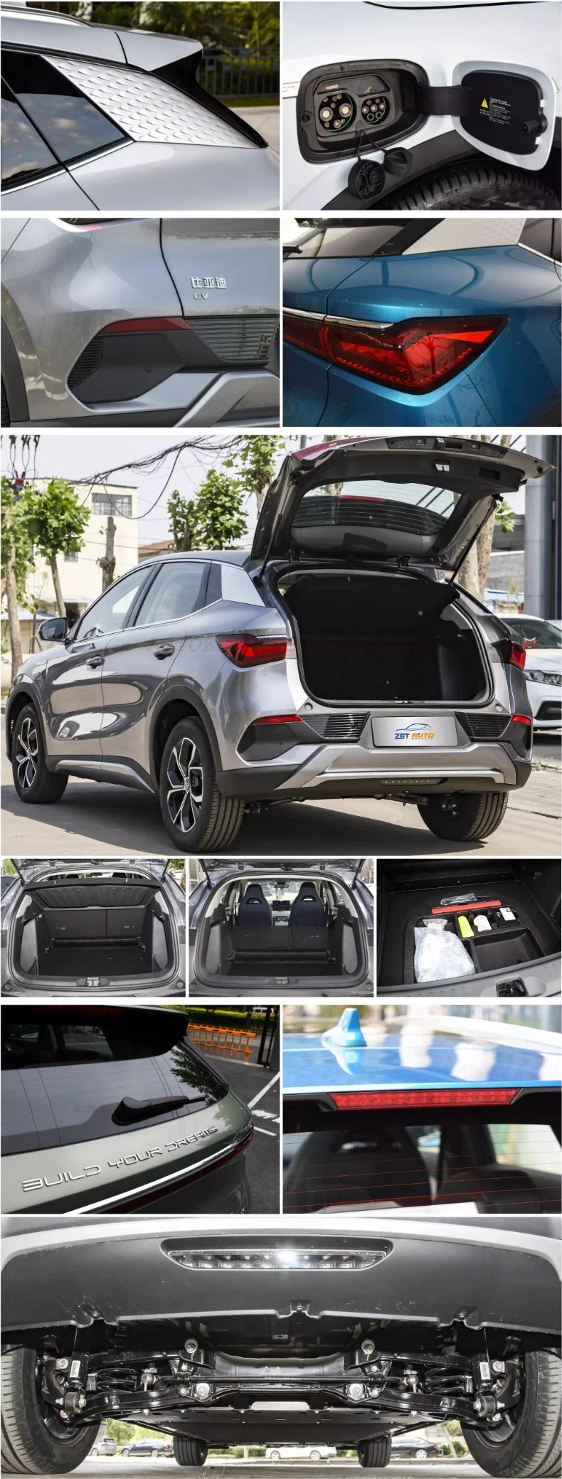 Byd Yuan Plus PRO EV 7.3s to 100km/H NFC RFID Remote Keyless Electric Vehicle Smart CCS Small SUV with LED Headlight