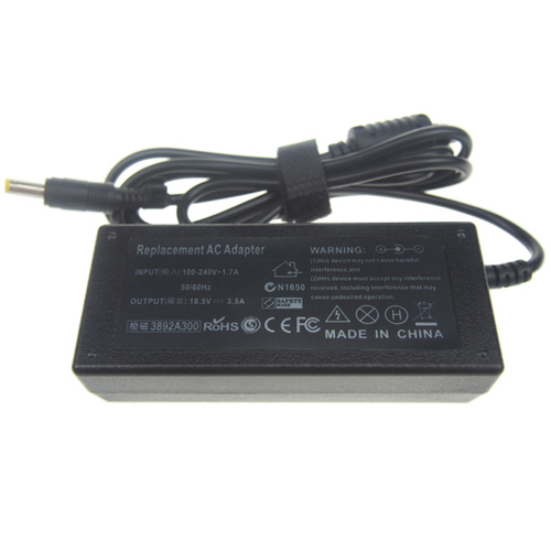 Carregador de laptop de acessórios de computador 65W-18.5V3.5A para HP