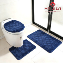 Blue bathroom three-piece set