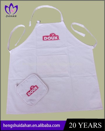 100% cotton customize promotion apron with logo printing