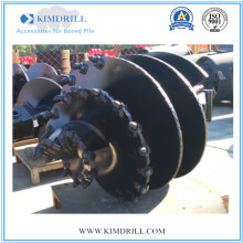 Drilling auger rock auger tapered auger spiral screw for foundation drilling