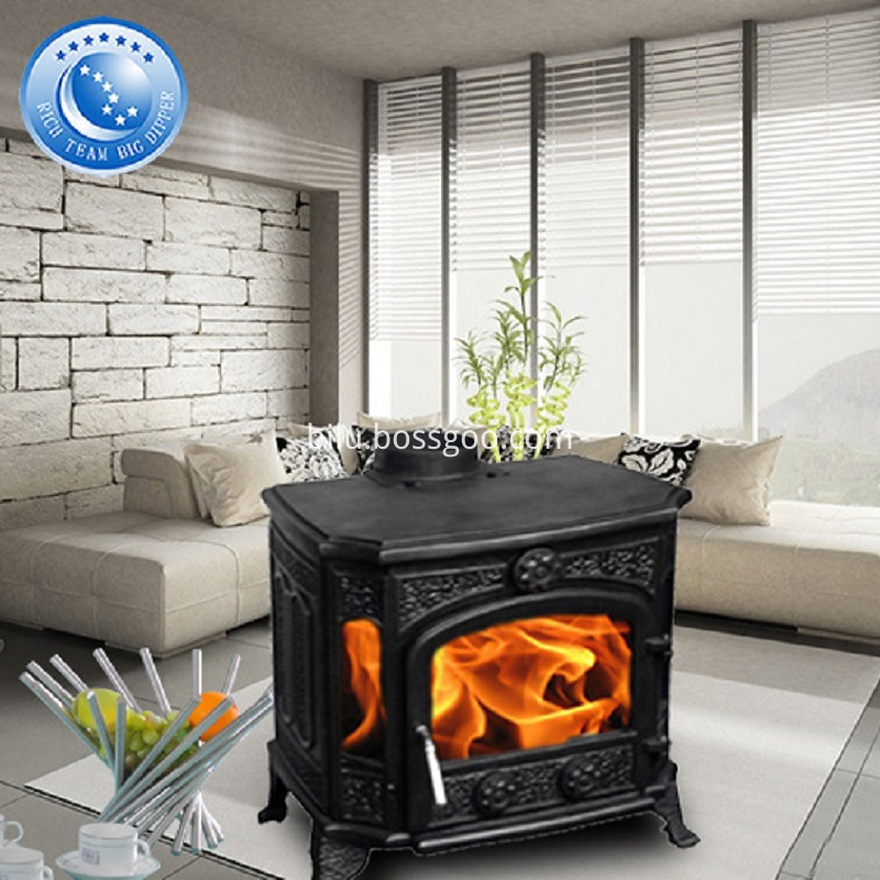 Backyard Antique Wood Burning Fireplaces With Stainless Steel Chimney Liner