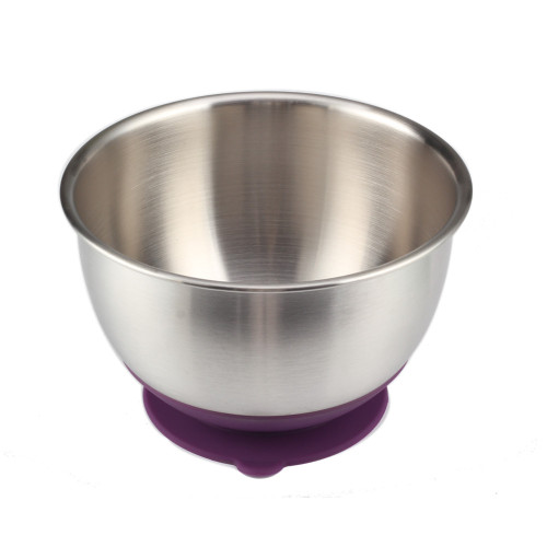 5QT Purple Silicone Base Mixing Bowl