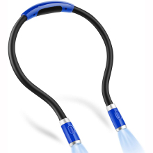 Flexible Soft Silicone Arm's Comfortable Wearable Rechargeable Hands-Free LED Neck Reading Light