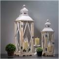 Farmhouse Wood Metal Lanterns