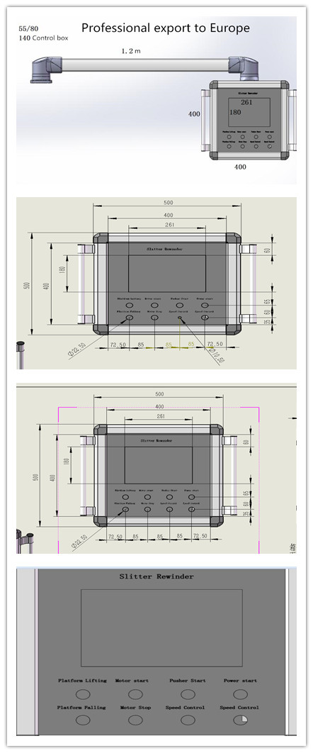 Factory customized cantilever control box aluminum control panel control box