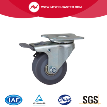 Mini 2 Inch 35Kg Plate Brake TPE Caster