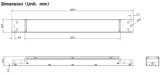 50W DIP святлодыёдны прывад 50W DIP dimmable Led Drive
