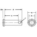 5/8" SAE J493 Standard Clevis Pin