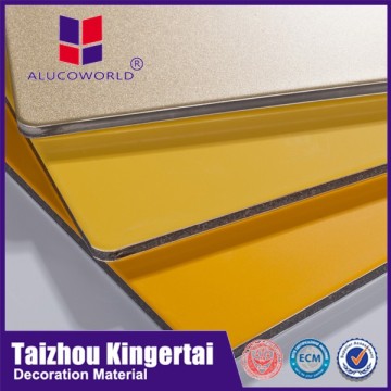 Alucoworld excellent design 3mm aluminum interior wall panels with protective film