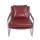 Stainless steel leg leather office chair