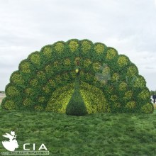 Giant Peacock sculpture Lifelike peacock artificial grass sculpture animal sculpture for sale