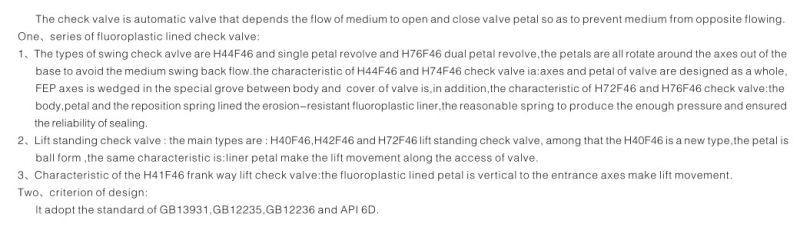 Stainless Steel Flange Type Check Valve