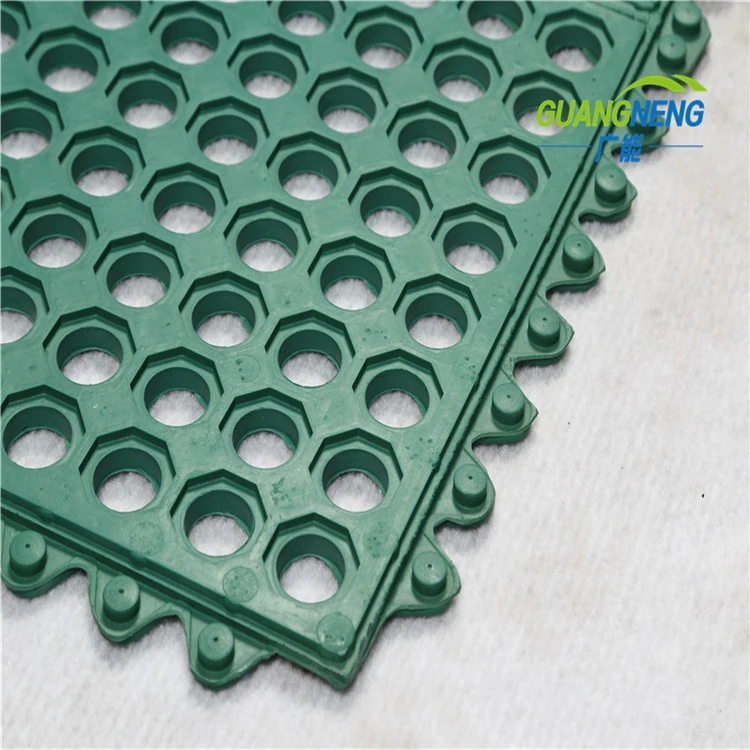 Interlocking Anti Slip Kitchen Anti Fatigue Rubber Hollow Mat