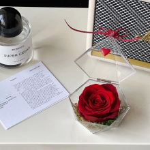 Eternal Love Preserved Rose Diamond Honey Gift Box