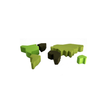 Fabric Upholstered Footrest Pouf Ottoman Stool