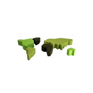 Fabric Upholstered Footrest Pouf Ottoman Stool