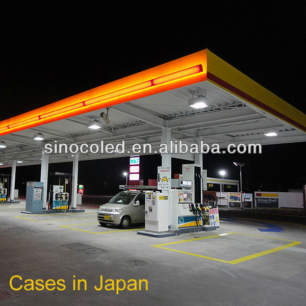 200lm/w super bright big beam angle LED gas station lamp LED factory lamp suitable hight temperature retrofit LED canopy light