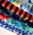 Polyester Stretch Hawaiian Peach Skin Boardshort Fabric